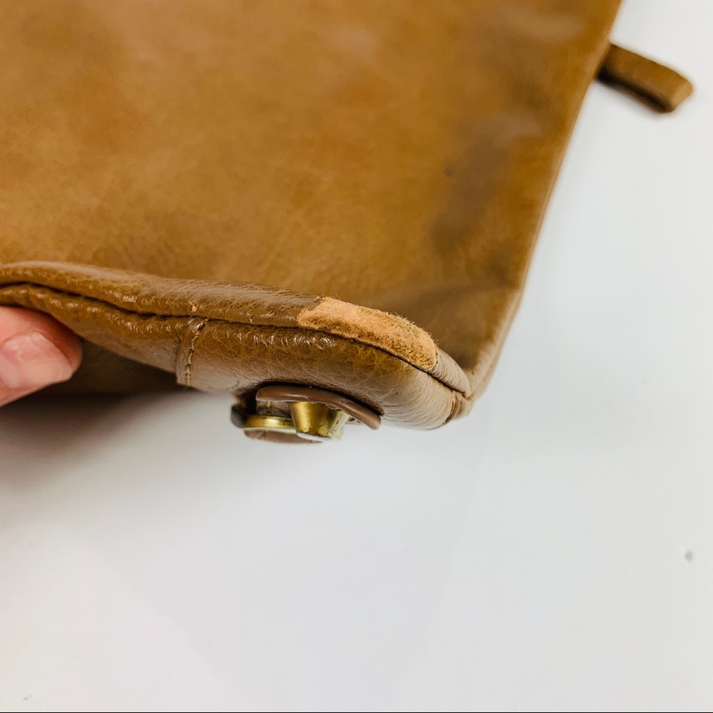 Clutch Wristlet Faux Leather Brown - Picture 6 of 8